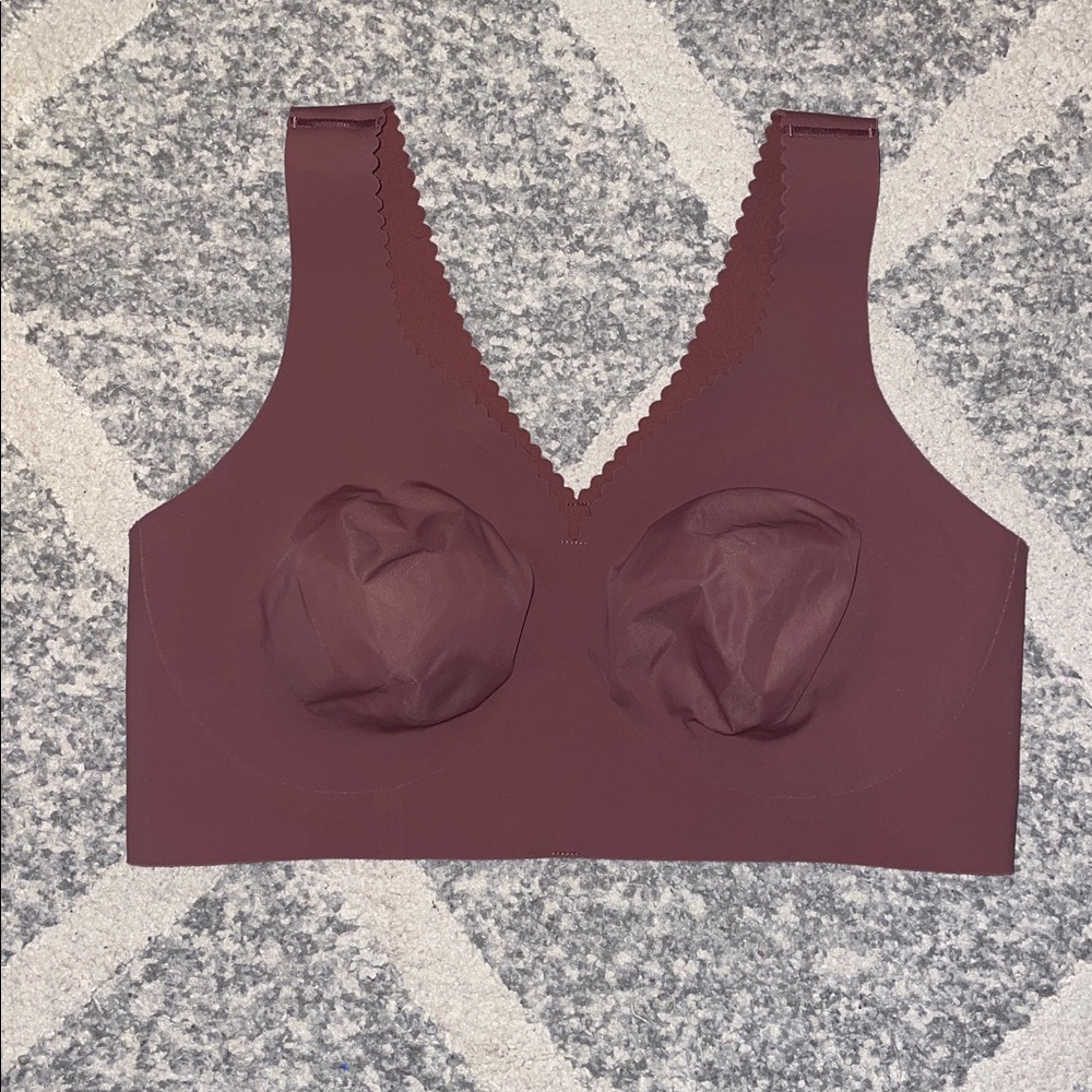 Evelyn & Bobbie Evelyn Bra Seamless V-Neck Wireless Thistle Size Medium